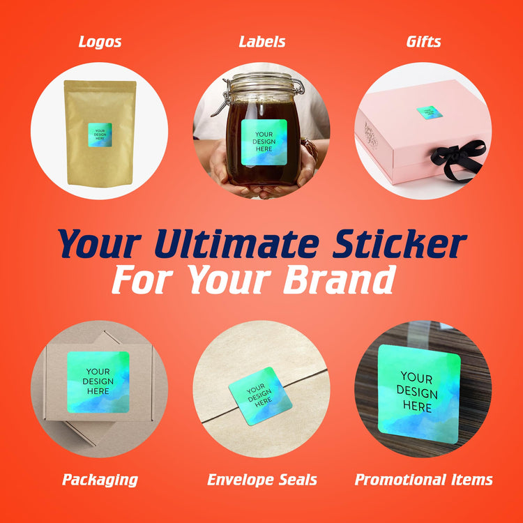 100 Custom Vinyl Stickers (100 Count)