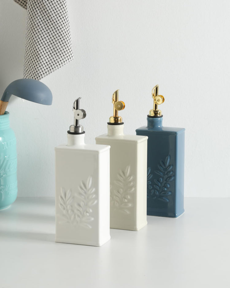 Sweejar Ceramic Olive Oil Dispenser Bottle for Kitchen