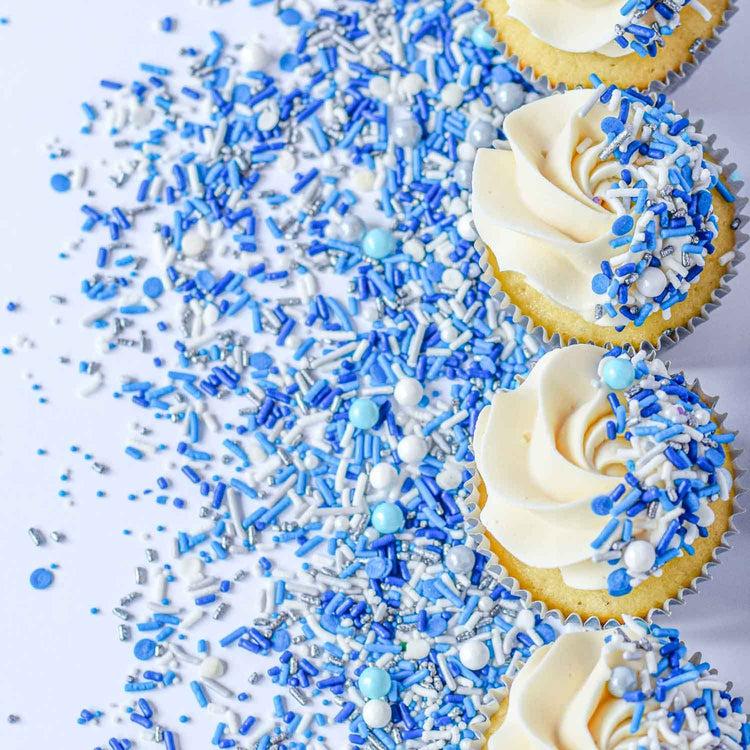 Blue Sprinkles for Cake Decorating and Baking (4 Ounce)