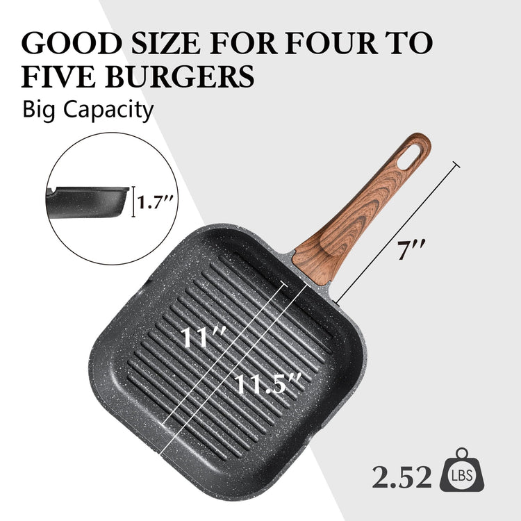 Nonstick Grill Pan for Stove Tops
