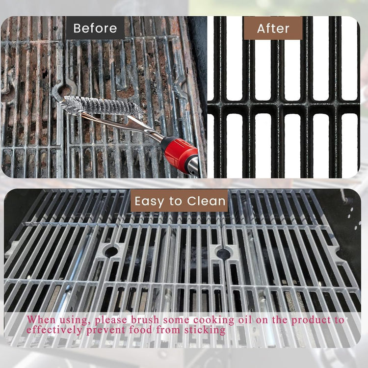 CF876C (3-Pack) 16 7/8" Cast Iron Cooking Grid for Charbroil 463441312, 463432215 463461613 463436214 463436215 463441514 463440109 463436213 463420508