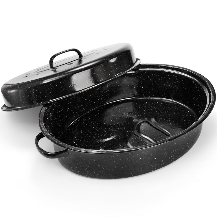 Granite Roasting Pan with Lid