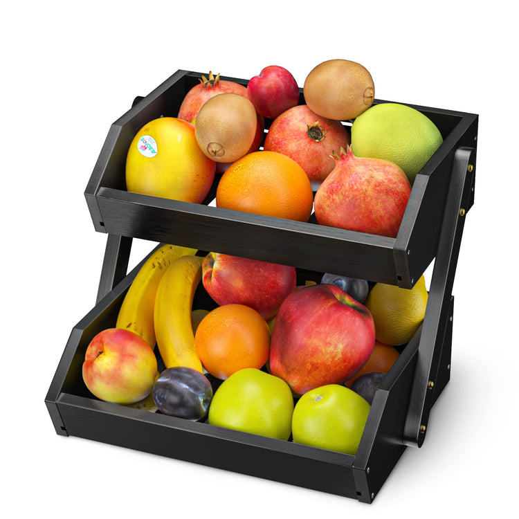 2 Tier Fruit Basket for Kitchen Counter