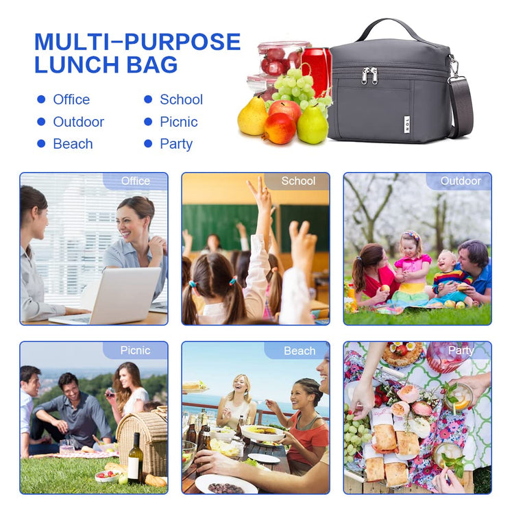NOL 8L Insulated Lunch Bag for Women