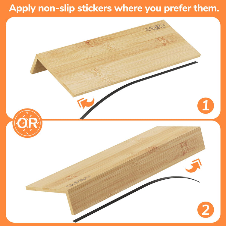 Bamboo Spice Drawer Organizer with Non (4 Count)