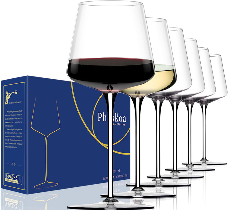 White Red Wine Glasses Set of 6 (6 Count)