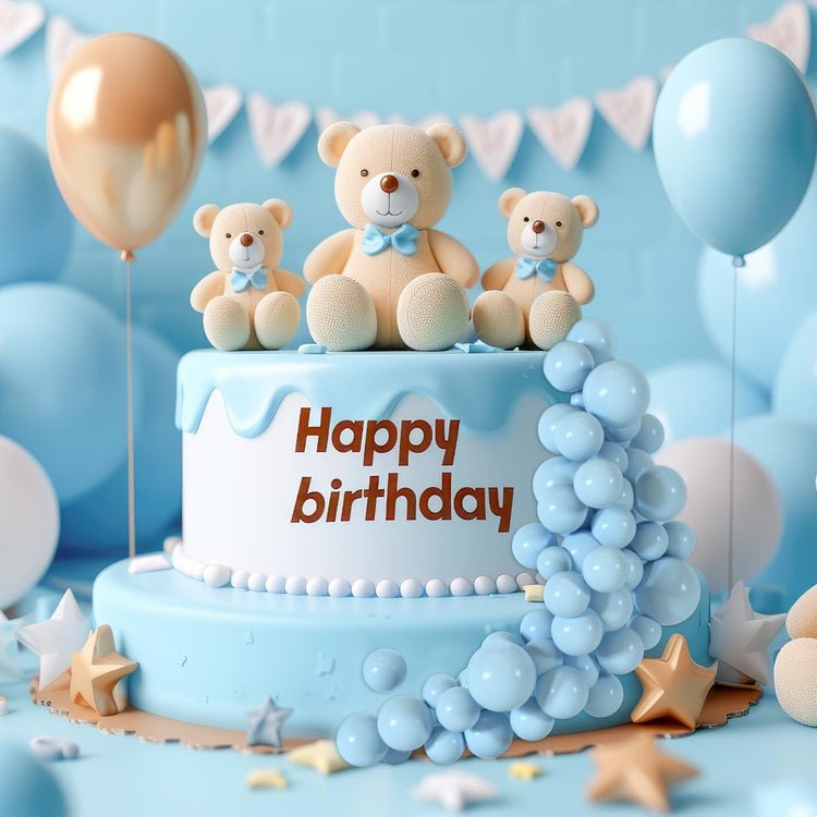 48 Pcs Balls Cake Topper Decorations Balloon Cupcake Toppers Foam Cake Topper Balls Cake Balls Decorations for Birthday Party Wedding Anniversary Cake Decorating (48 Count)