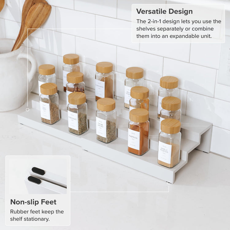 3 Tier Expandable Spice Rack Organizer