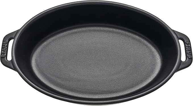Staub Ceramic Stoneware 5-Pc Mixed Baking Dish Set – Matte Black
