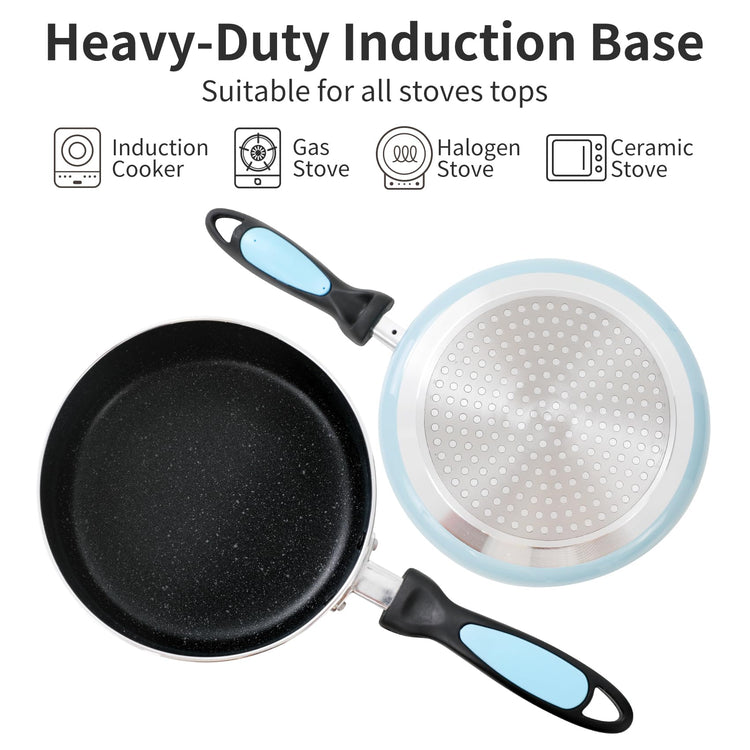 Nonstick Saucepan Set with Lid (2 Count)