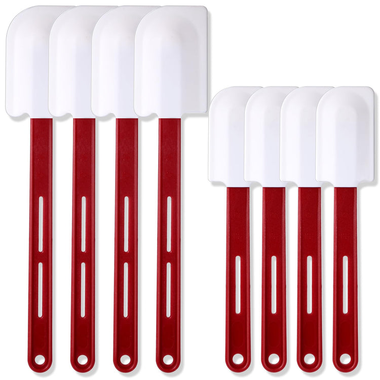 8 Pcs Rubber Spatulas Silicone Heat Resistant (8 Count)