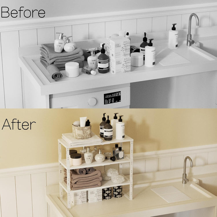 Heavy Duty Adjustable Metal Shelf Organizer