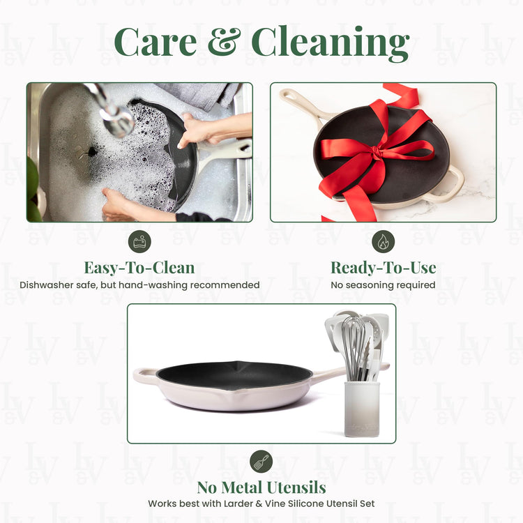 Enameled Cast Iron Skillet