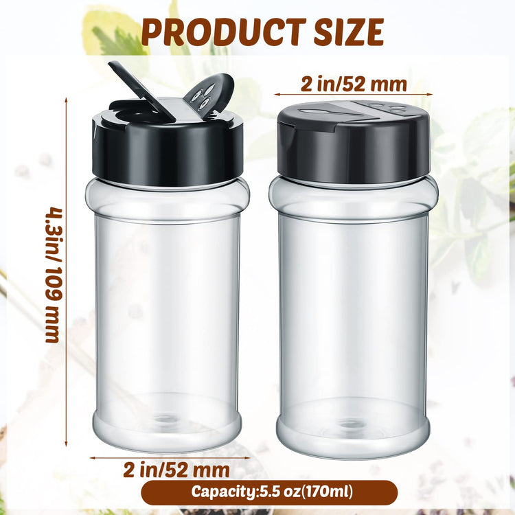 36 Pcs Plastic Spice Jars with Shaker Lids (36 Count)