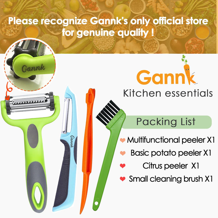 Potato Apple Vegetable Peelers for Kitchen (2 Count)
