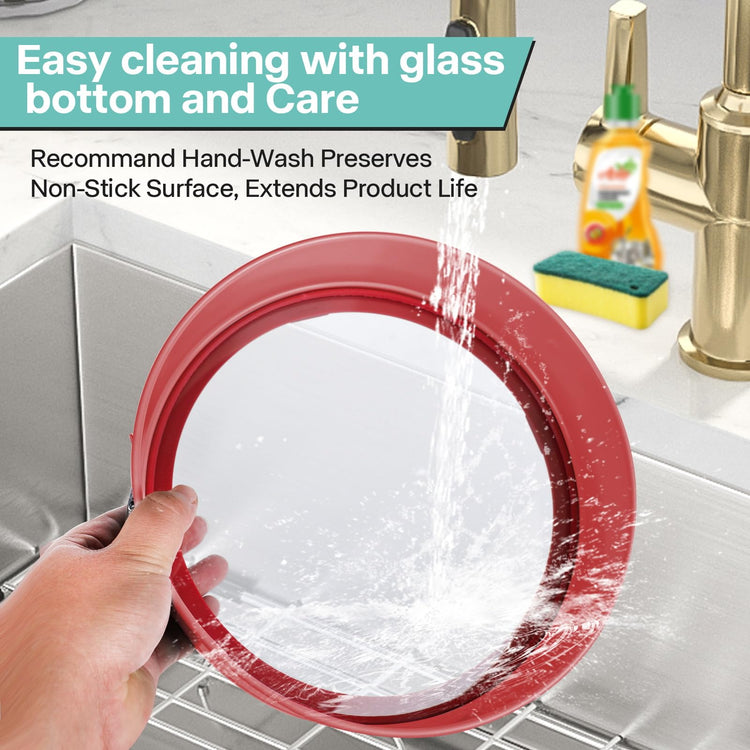 10In Glass Bottom Springform Pan