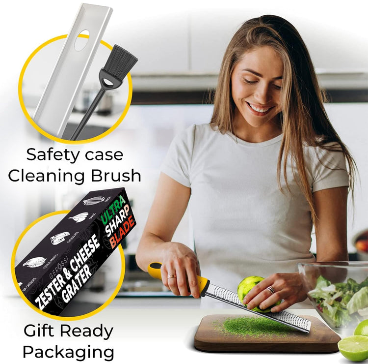 Stainless Steel Cheese and Citrus Zester Grater w