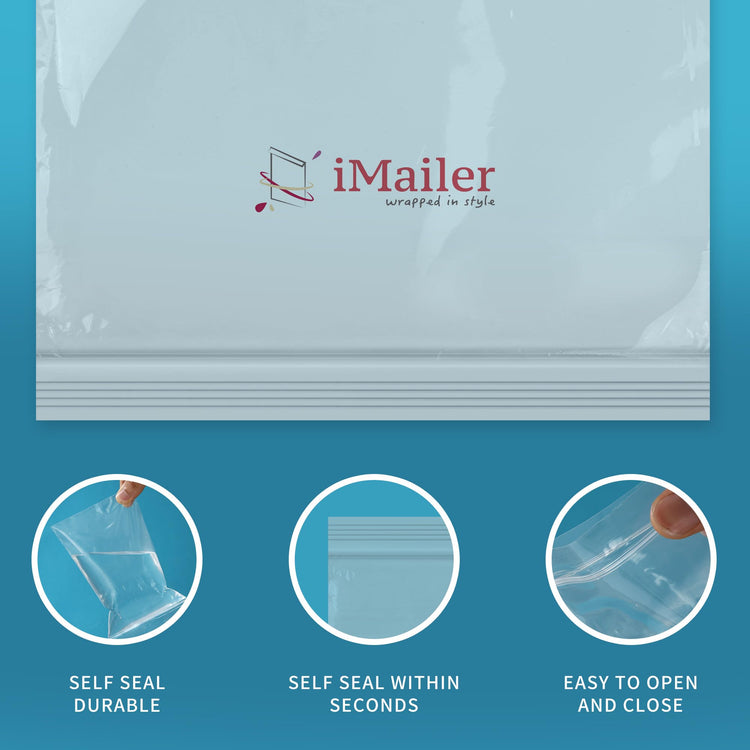 1000 Count 13" x 15" Clear Reclosable Zip Plastic Poly Bags