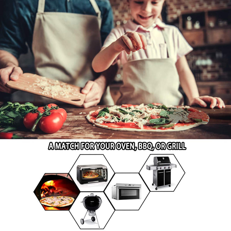 15"x12" Pizza Stone for BBQ Oven Grill