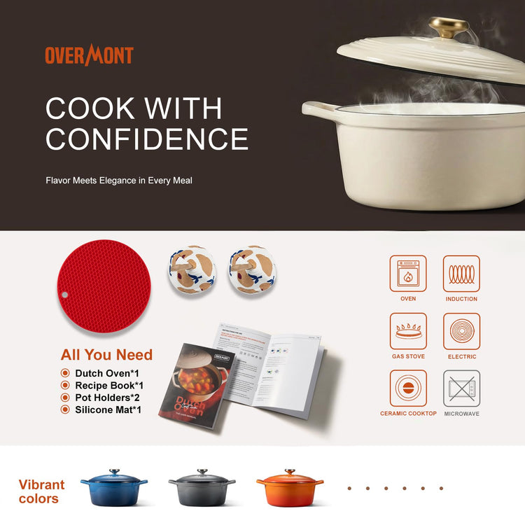 Enameled Cast Iron Dutch Oven