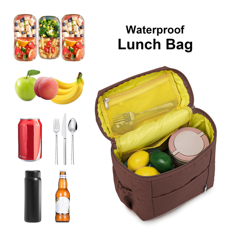 NOL Insulated Lunch Bags for Women Cooler Bag Lightweight Nylon Waterproof Lunch Box for Work