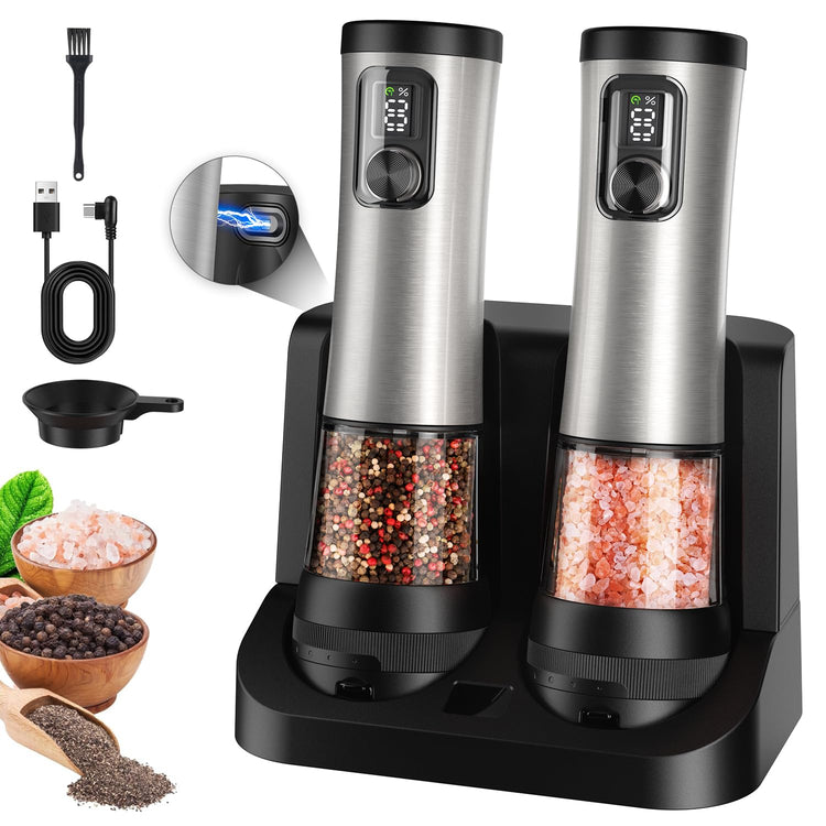 Electric Salt & Pepper Grinder Set (2 Count)