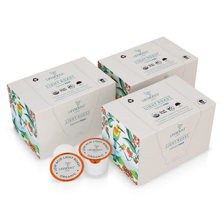 Light Roast Low Acid Coffee Pods (10 Count)
