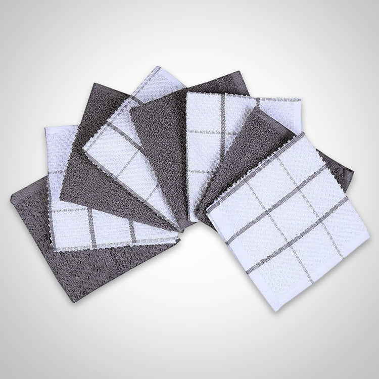 Cotton Kitchen Dish Cloths Set of 8 (8 Count)
