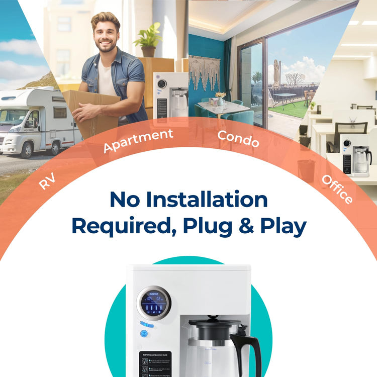 RO100ROPOT Countertop Reverse Osmosis Water Filter System