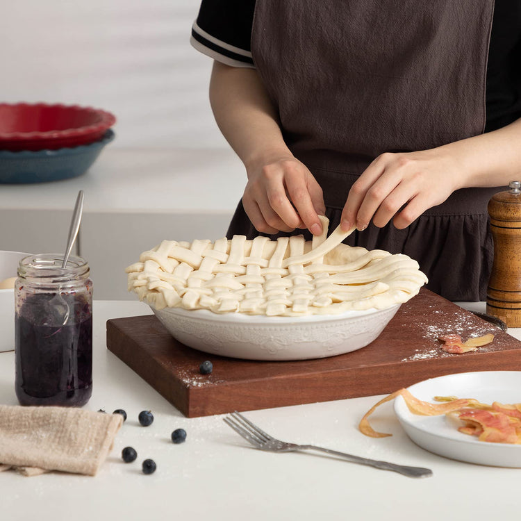 Pie Pan 9 Inch Ceramic Pie Dish (2 Count)