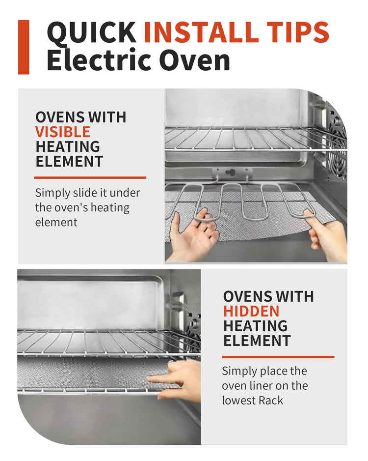 3 Pack Oven Liners for Bottom of Oven (3 Count)