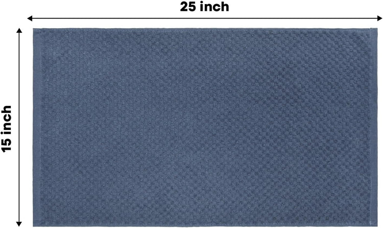 Artoid Mode Ring Spun Cotton Blue Kitchen Dish Towels, 15x25 Inch Ultra Soft Absorbent Quick Drying Household Cleaning Tea Towels Bar Towels Set of 4 - Nestoria