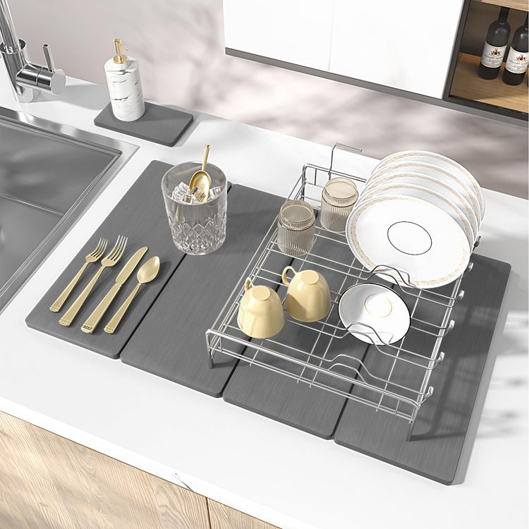 2PCS Stone Drying Mat for Kitchen Counter (2 Count)