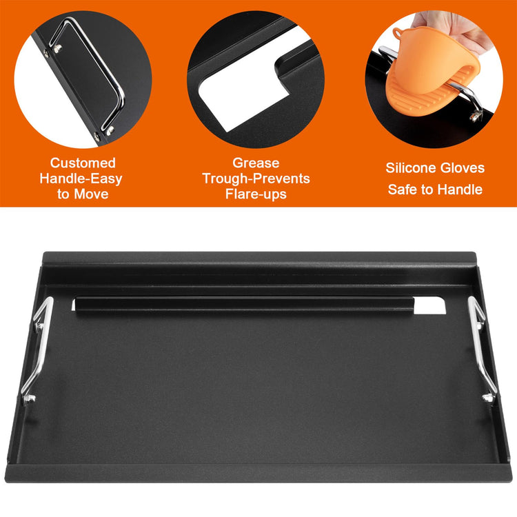 Full Size Griddle Insert for Weber Old Spirit 200 with Side Control