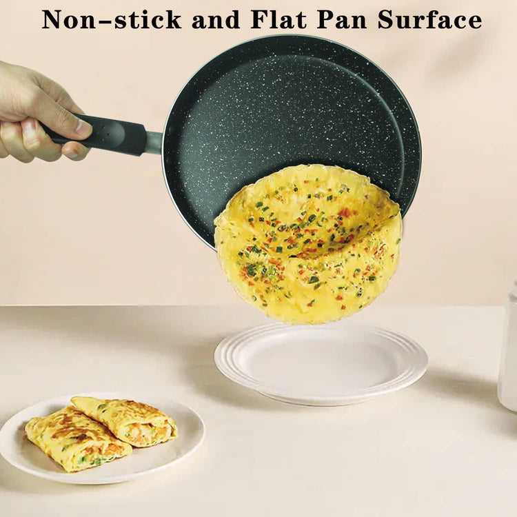 Nonstick Dosa Pan, Crepe Pan,Comal Para Tortillas, Non-Stick Pancake Griddle Compatible with Induction, also for Crepes.9.5 inch