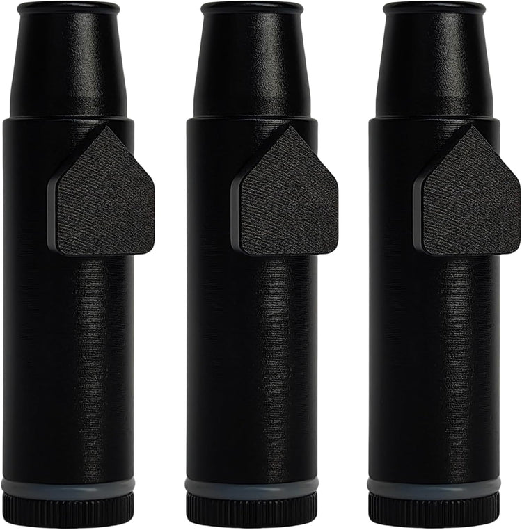 OMO Metal Ieak-proof Bottle (2nd Generation Upgrade Version) (Black)Portable Pepper Shaker (3 pack)