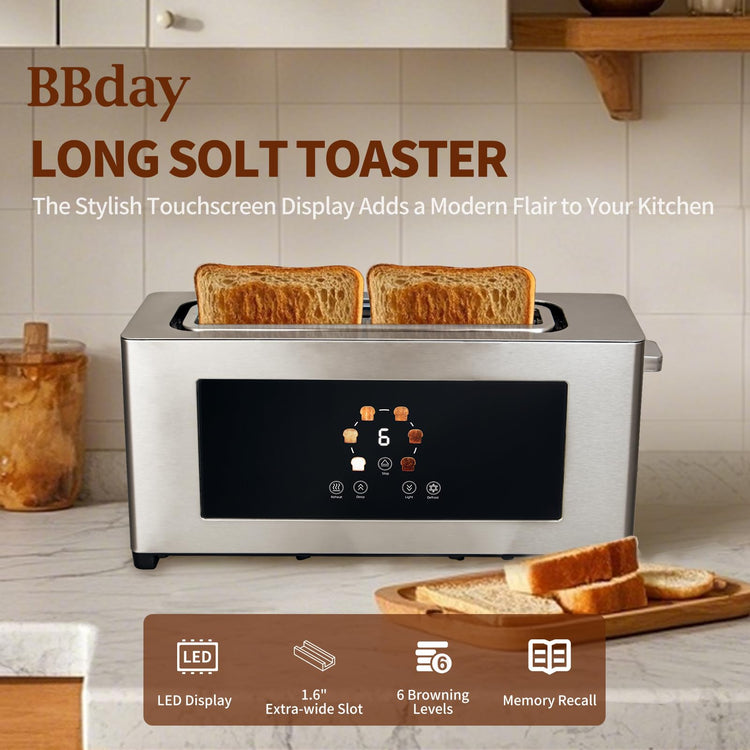 2 Slice Toaster with Touch Screen
