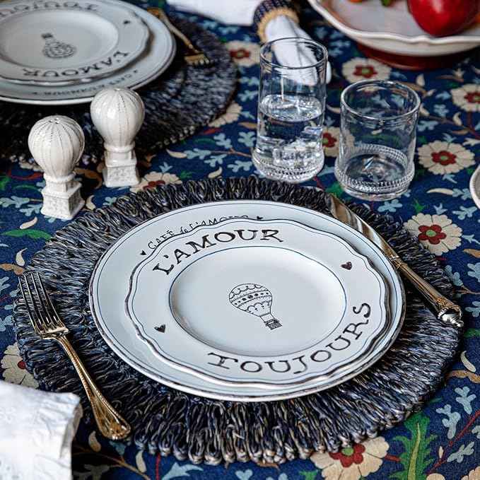Juliska L'Amour Toujours Dessert/Salad Plate Set of 4