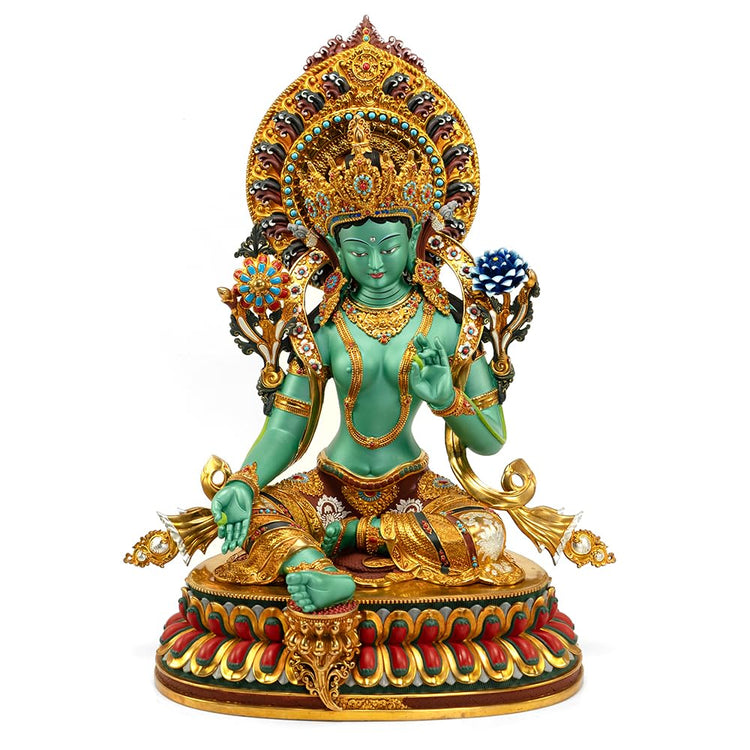 Handmade Copper Buddha Statue Indoor