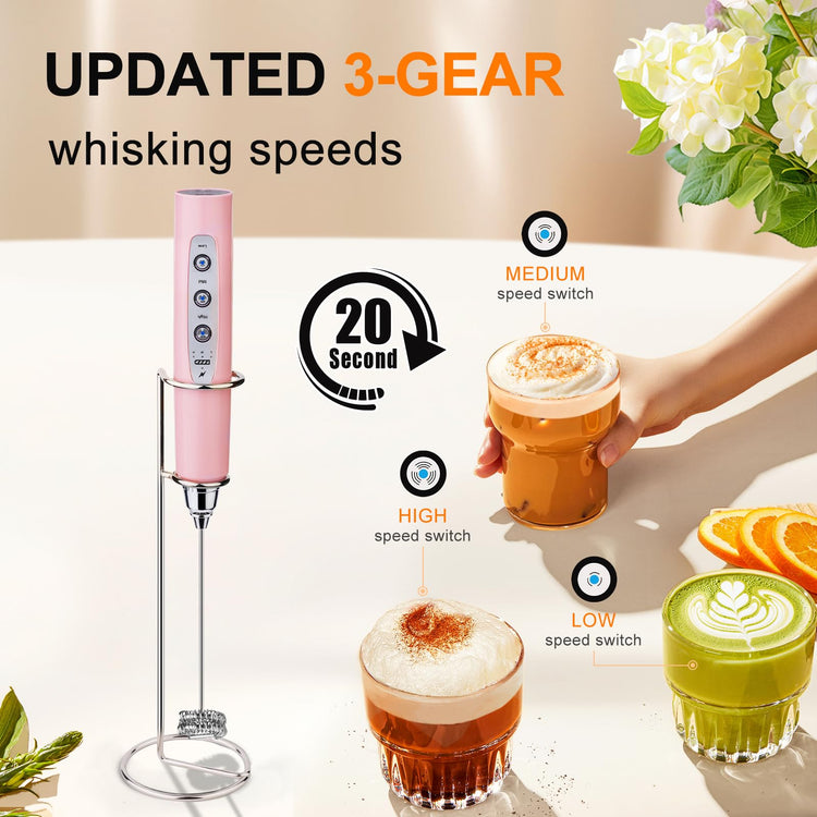 Handheld Milk Frother Wand for Coffee