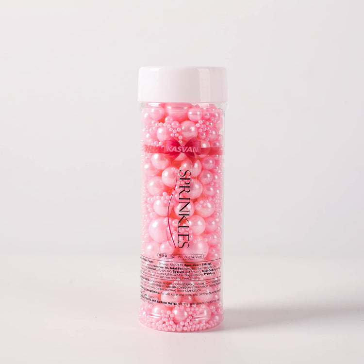 Pink Pearl Sugar Sprinkles (4.58 Ounce)
