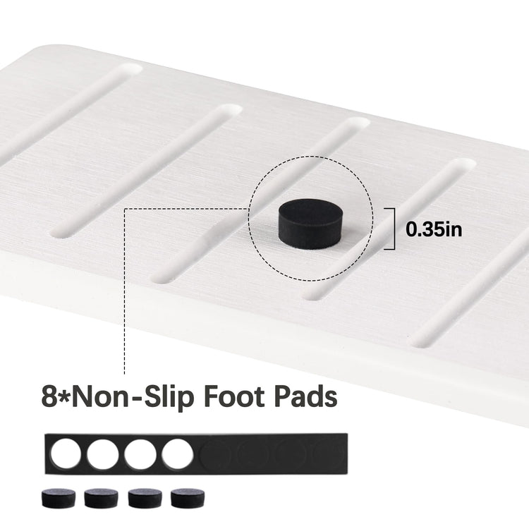 2PCS Water Absorbing Stone Tray for Cosmetics & Hand Soap & Houseplants (2 Count)