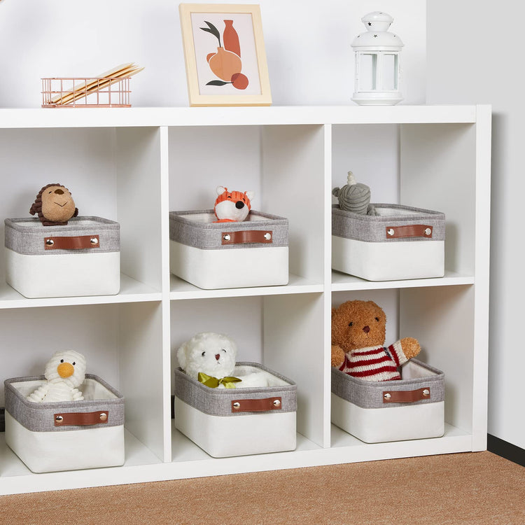 Storage Baskets Bins for Organizing (6 Count)