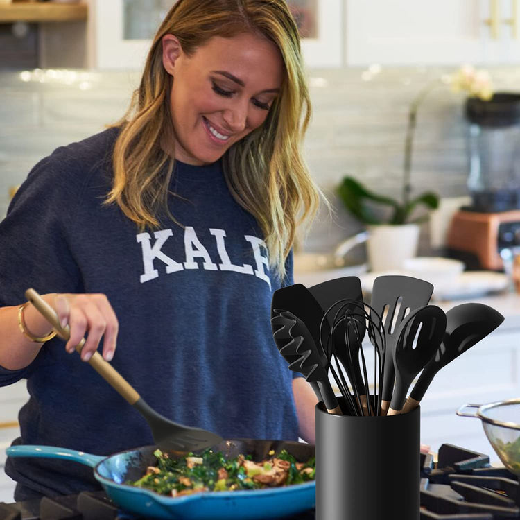 Black Kitchen Utensil Holder for Countertop