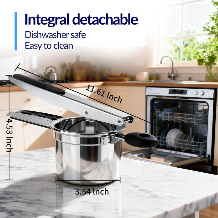 Potato Ricer 15oz Stainless Steel Ricer for Mashed Potatoes