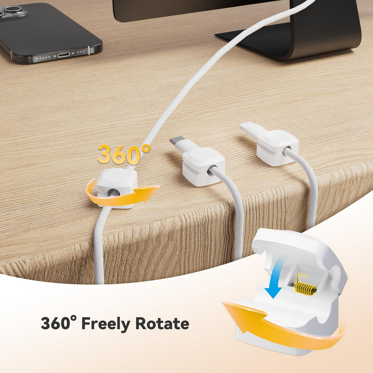 Rotatable Cord Organizer (8 Count)