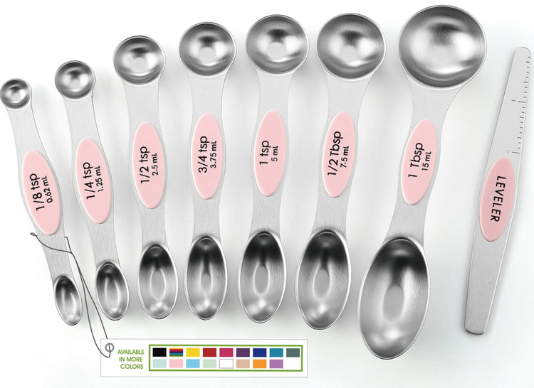 Stainless Steel 8 Magnetic Measuring Spoons Set