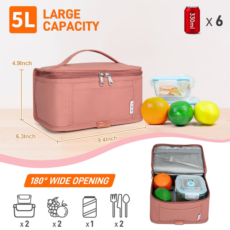 NOL Small Lunch Bag Mini Lunch Box Insulated Lunch Bag for Men