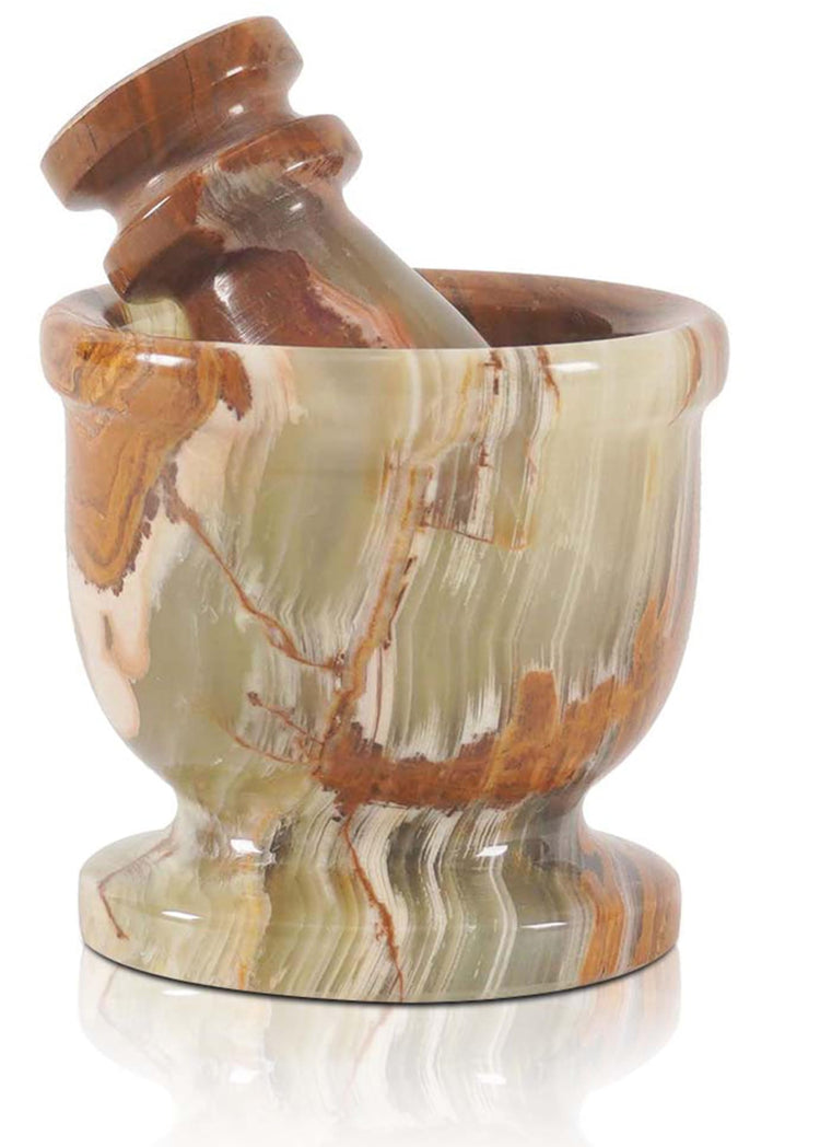 Marble Mortar and Pestle Set Small Spice Grinder & Herb Grinder