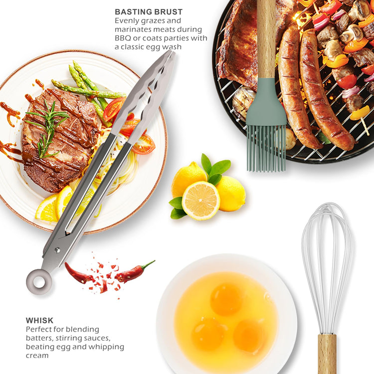 Silicone Cooking Utensils Set (14 Count)